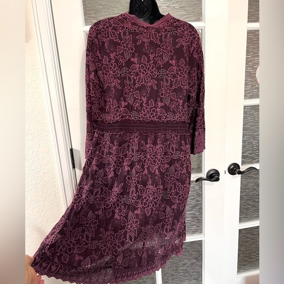 Johnny Was Cupro Eyelet Lace Dress - Picture 8 of 9